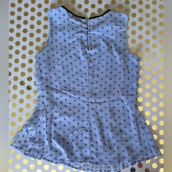 Elle White and Black Peplum Blouse - Picture 3 of 3